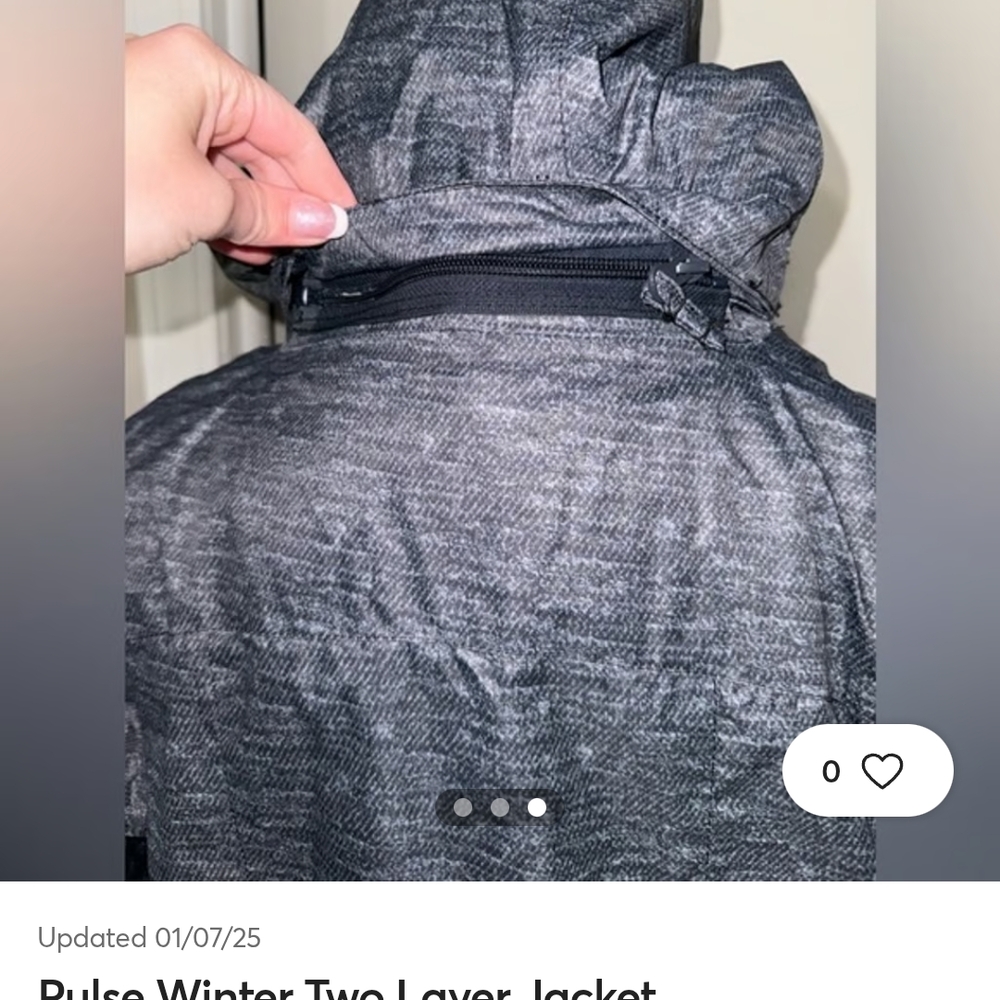Pulse Gray Ski & Snow Jacket with Textured Finish